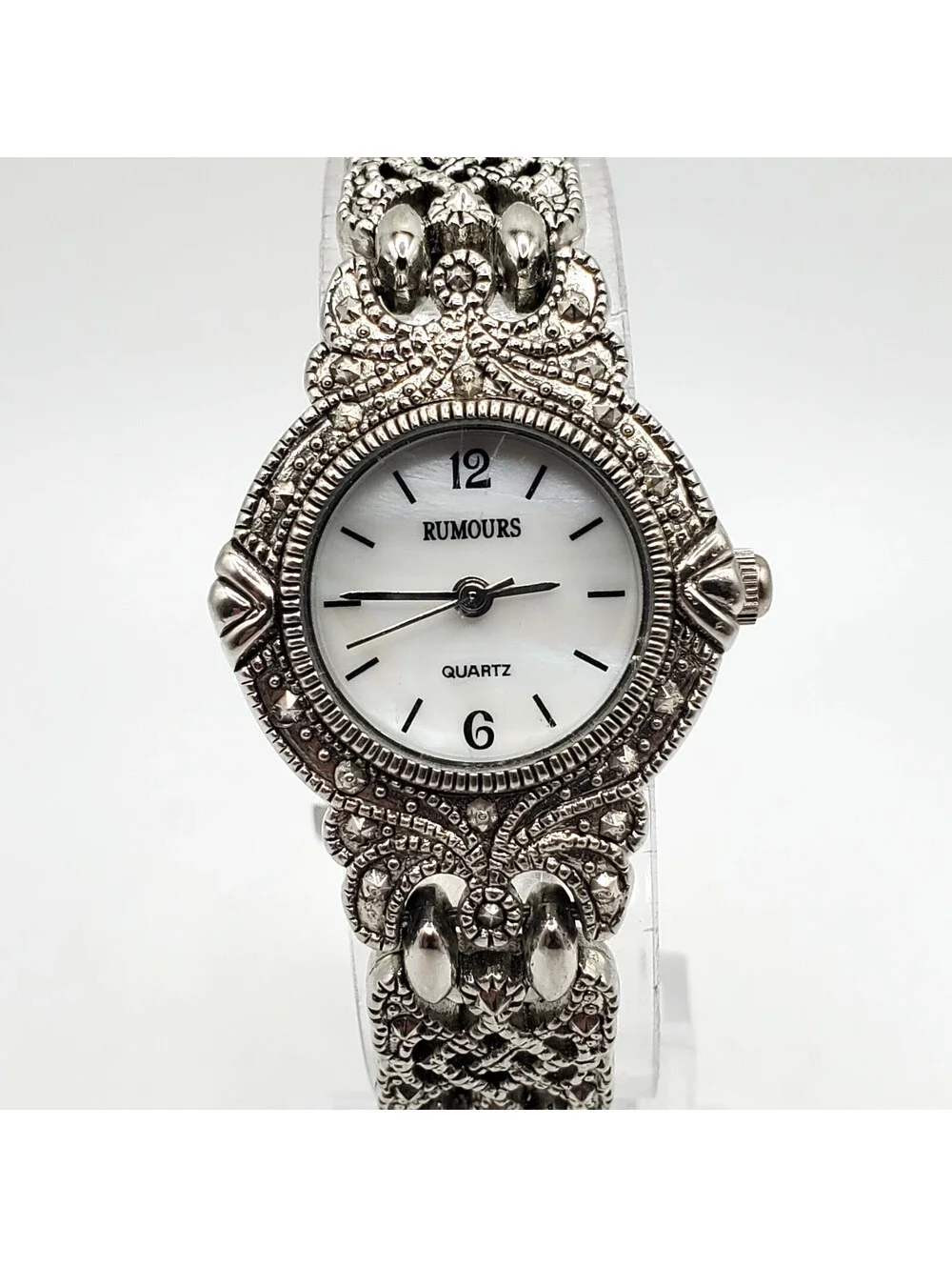Vintage Style Rumours Quartz Womens Watch 23mm Silver Tone New Battery